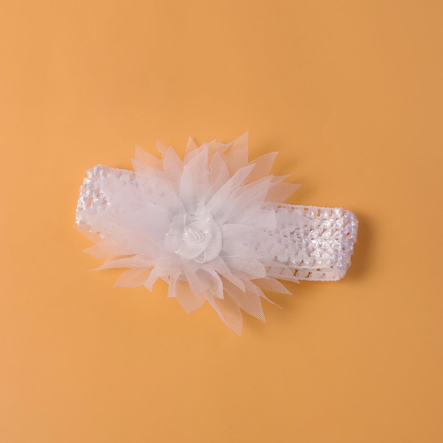Cute Soft Elastic Floral Baby Headband Stylish Stretchable Hair Band (1 Pc)
