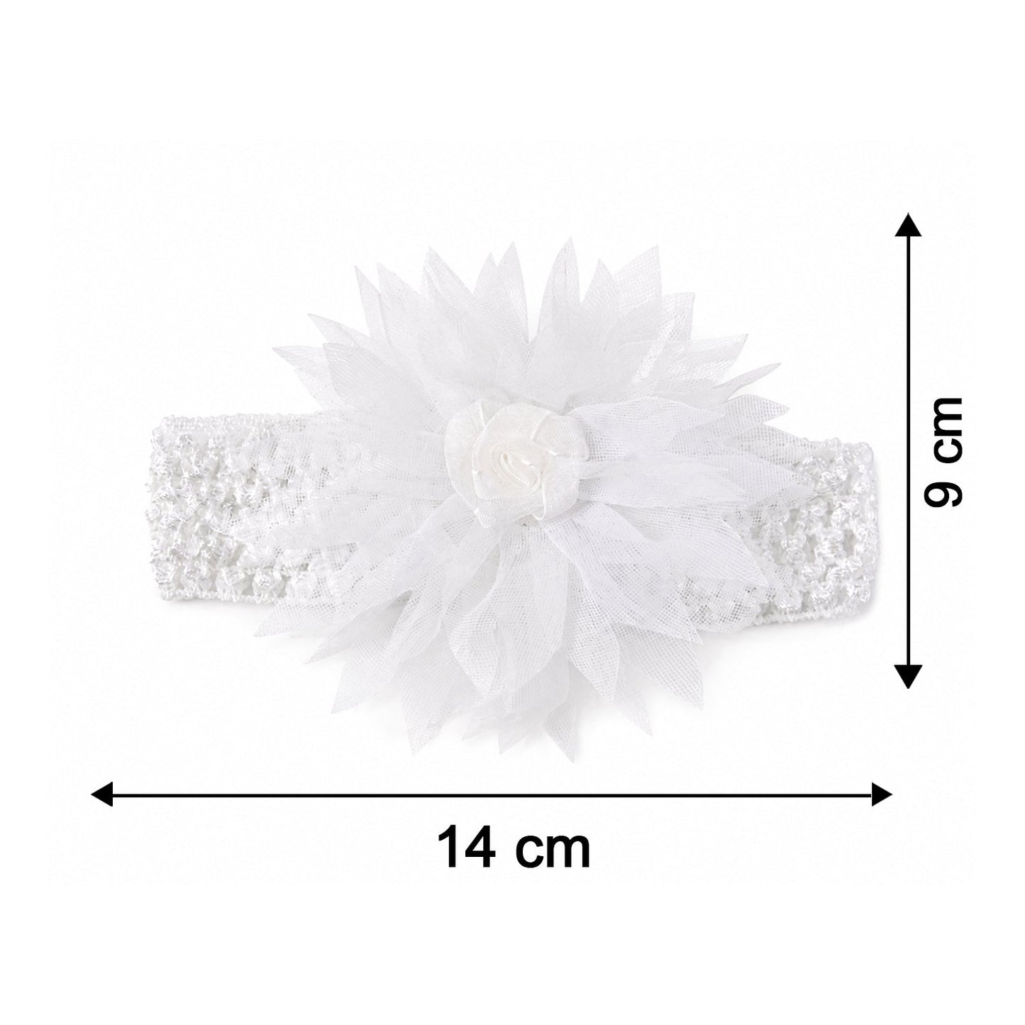 Cute Soft Elastic Floral Baby Headband Stylish Stretchable Hair Band (1 Pc)
