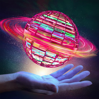  Flying Ball Toys USB Rechargeable RGB Lights - comparison shot