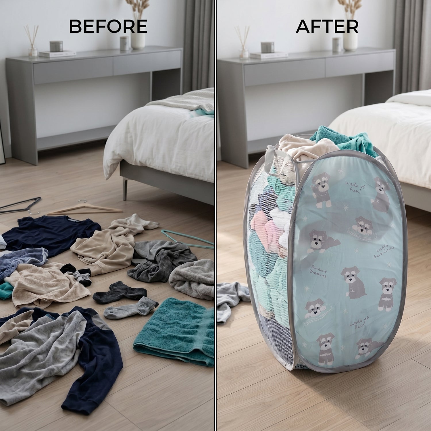 breathable fabric storage bag