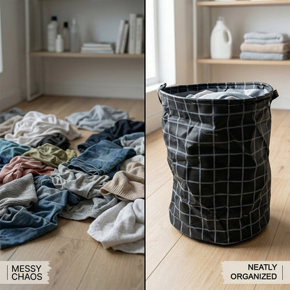 Multipurpose Foldable Laundry Storage Basket (1 Pc, 44x35 Cm)
