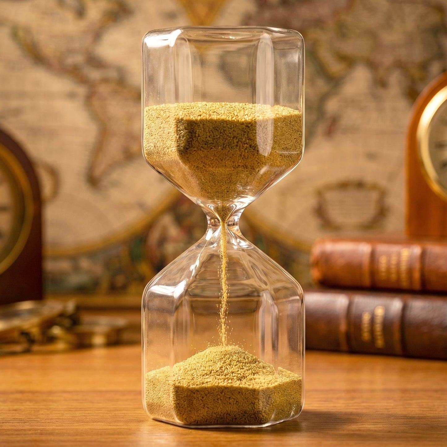 4-Minute approx Sand Timer Hourglass – Decorative Glass Timer (1 Pc)