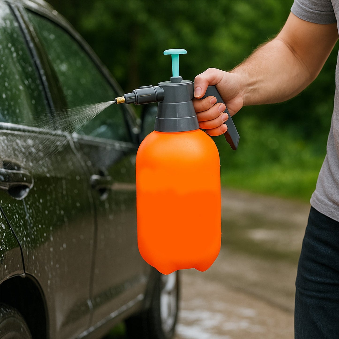 Water Sprayer Hand-held Pump Pressure Garden Sprayer - 2 L (Mix Color)