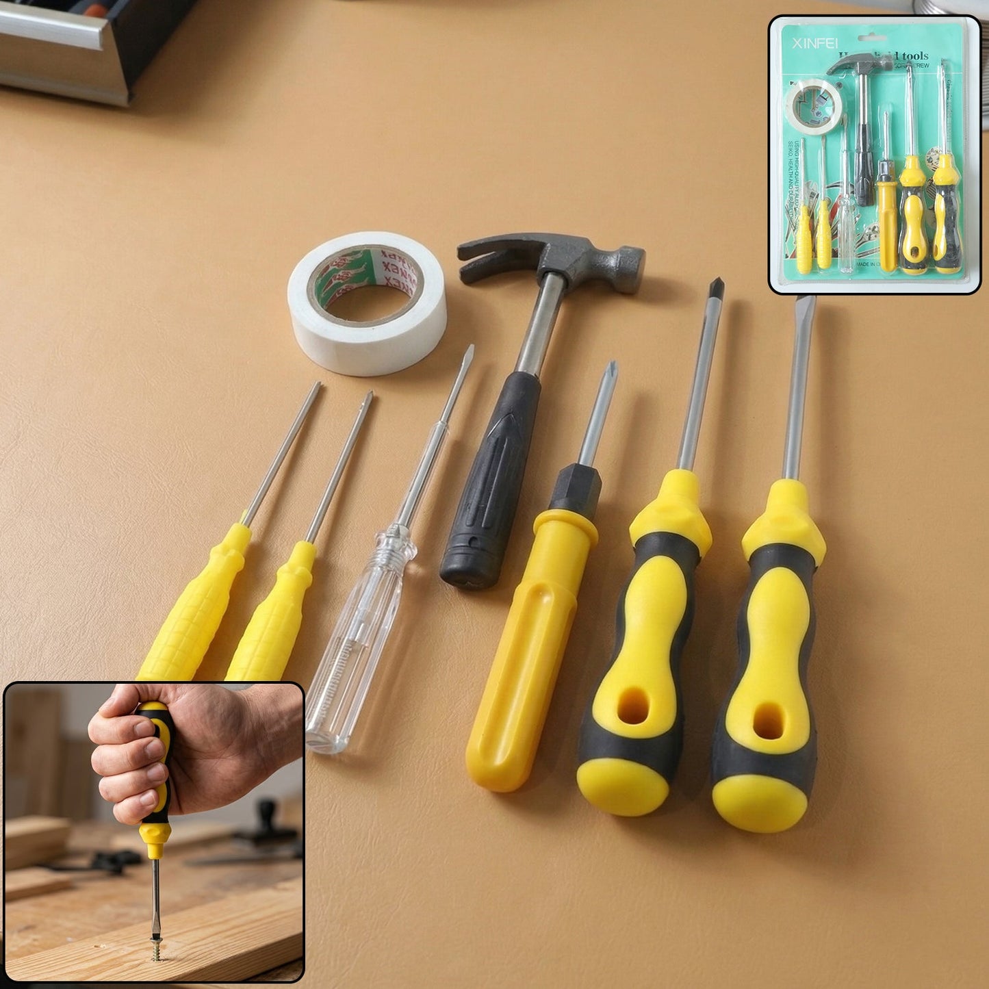 8 in 1 hand tool kit
