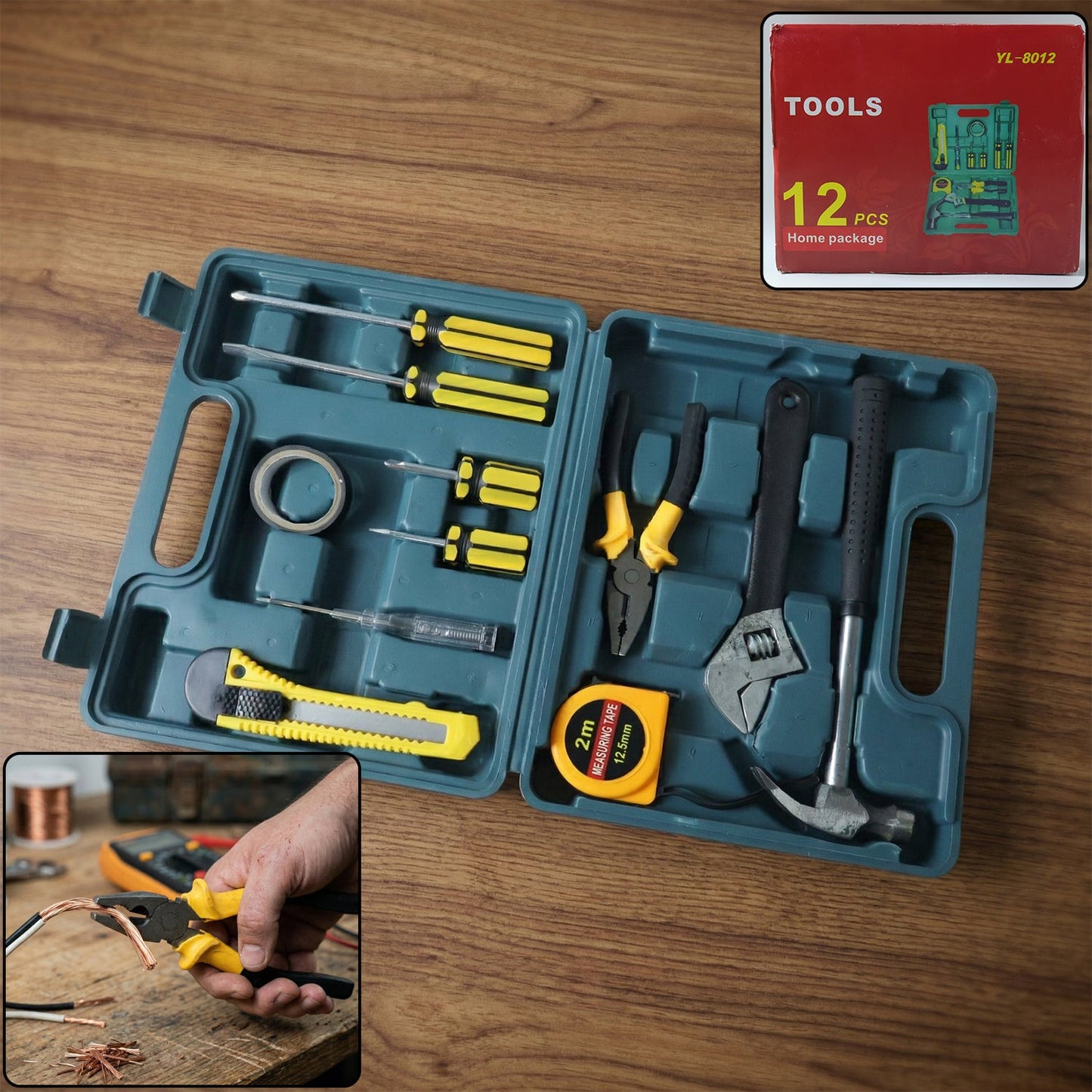 12 piece home tool kit