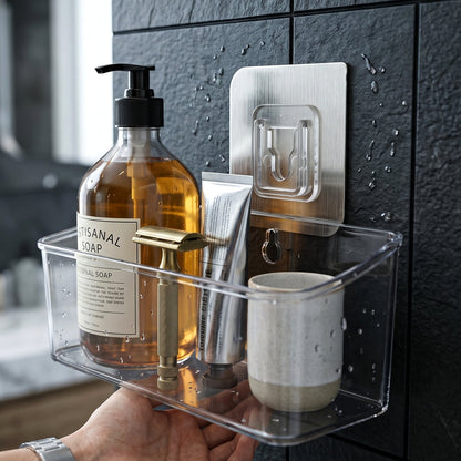 Adhesive wall hook used for hanging keys and cables