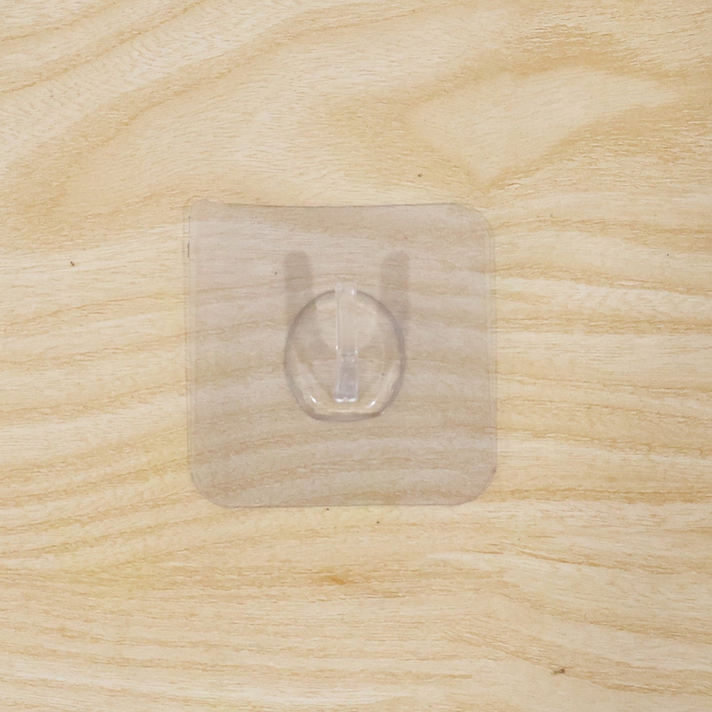Transparent Square Self Adhesive Wall Utility Hook (1 Pc)