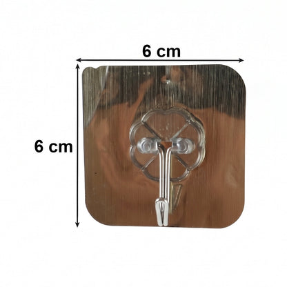 Self Adhesive plastic Wall Hook for Bathroom (1 Pc)