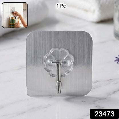 No Drill Adhesive Double Hook Wall Plate