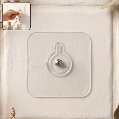 Self-Adhesive Wall Hook with Metal Stud