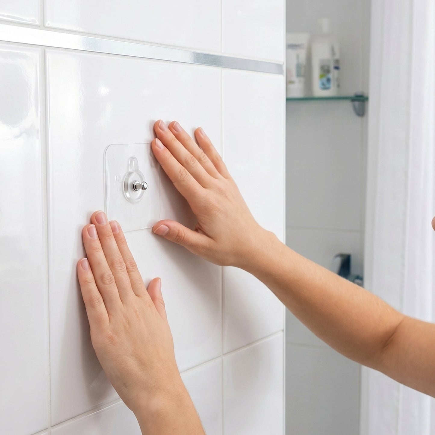 Self-Stick Transparent Wall Hook 