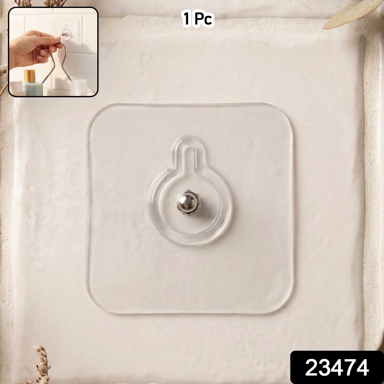 Transparent Adhesive Wall Hook 