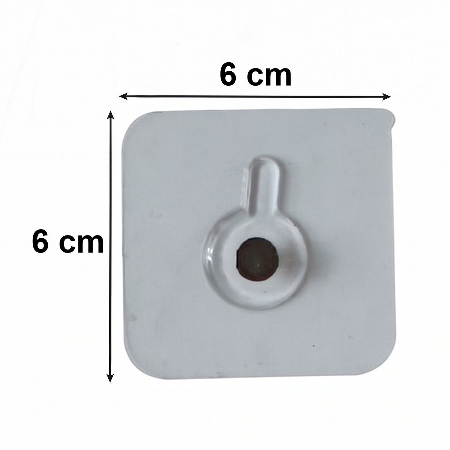 Transparent Self Adhesive Utility Wall Hook Sticker (1 Pc)