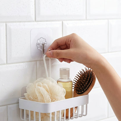No Drill Flower Design Adhesive Wall Hook