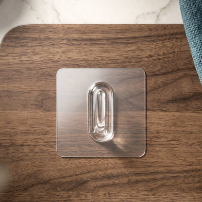 Transparent Multipurpose Adhesive Wall Holder Hook (1 Pc)