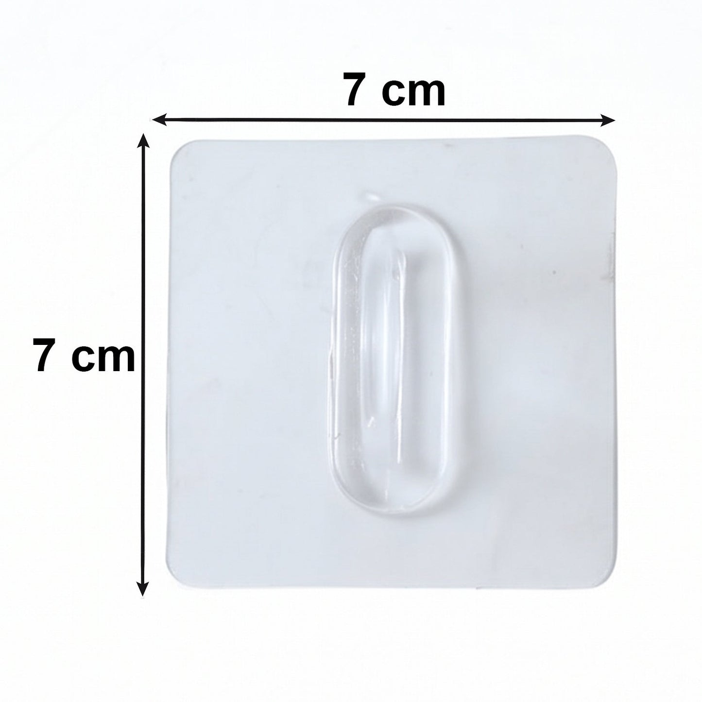 Transparent Multipurpose Adhesive Wall Holder Hook (1 Pc)