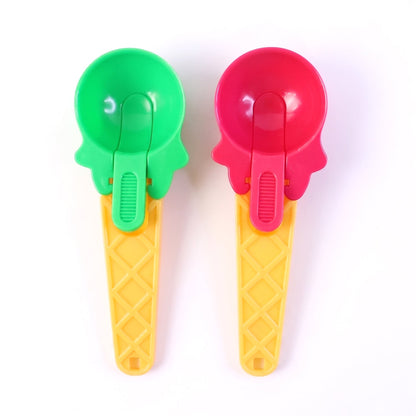 Plastic Premium Ice Cream Scoop Set – 2 Pcs