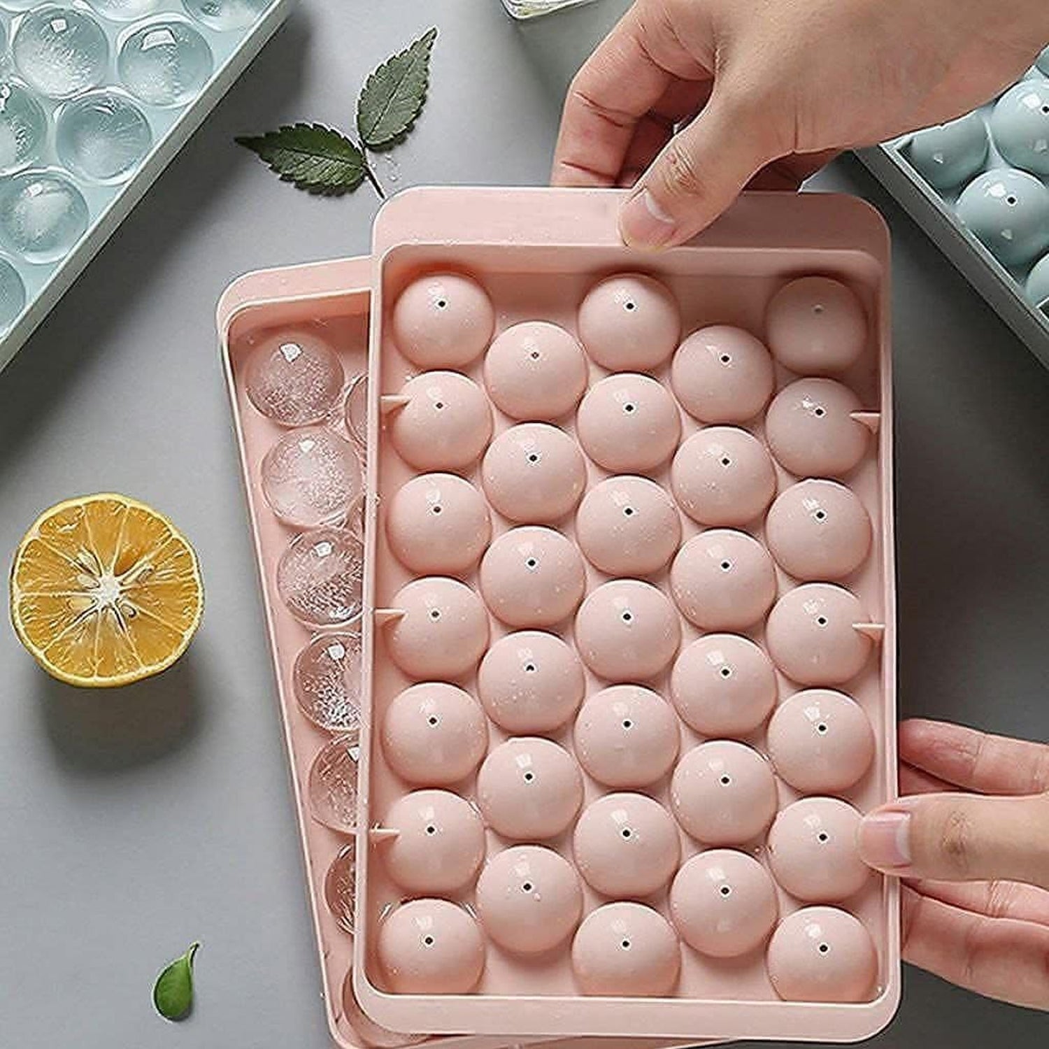 plastic ice sphere tray