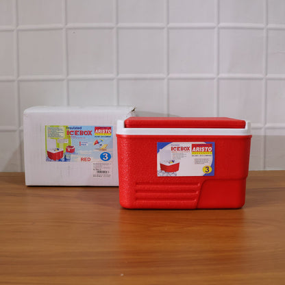 compact travel friendly ice box red design