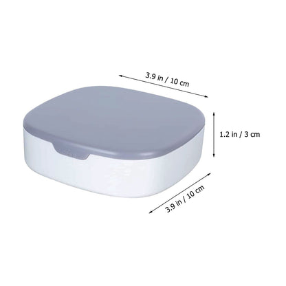Plastic Jewelry Storage Box with Built-in Mirror (1 Pc)