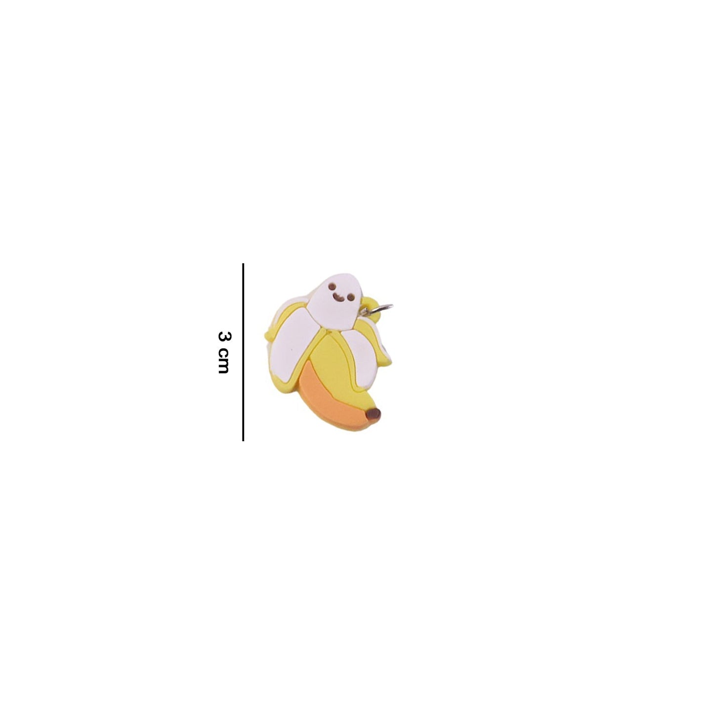 banana design keyring charm