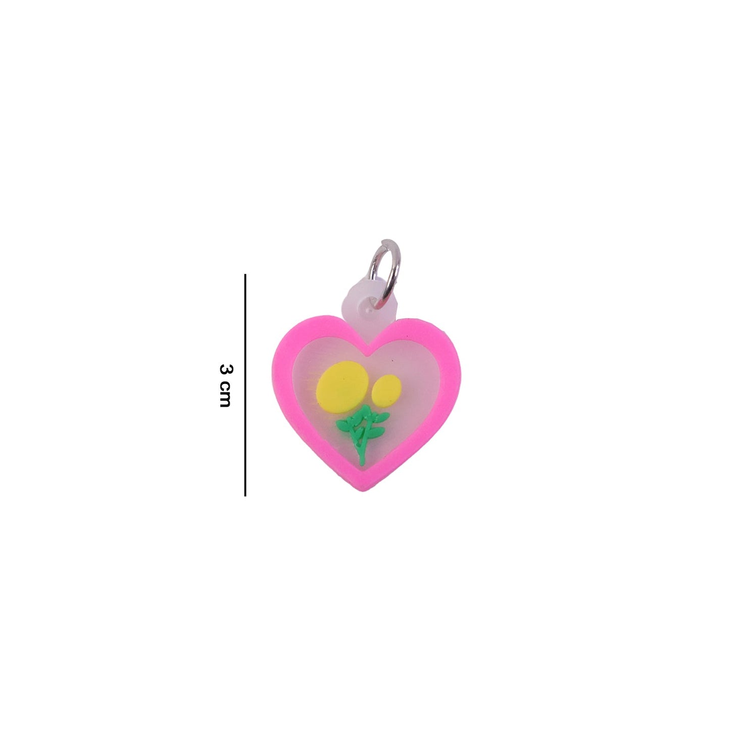 flower design keyring charms