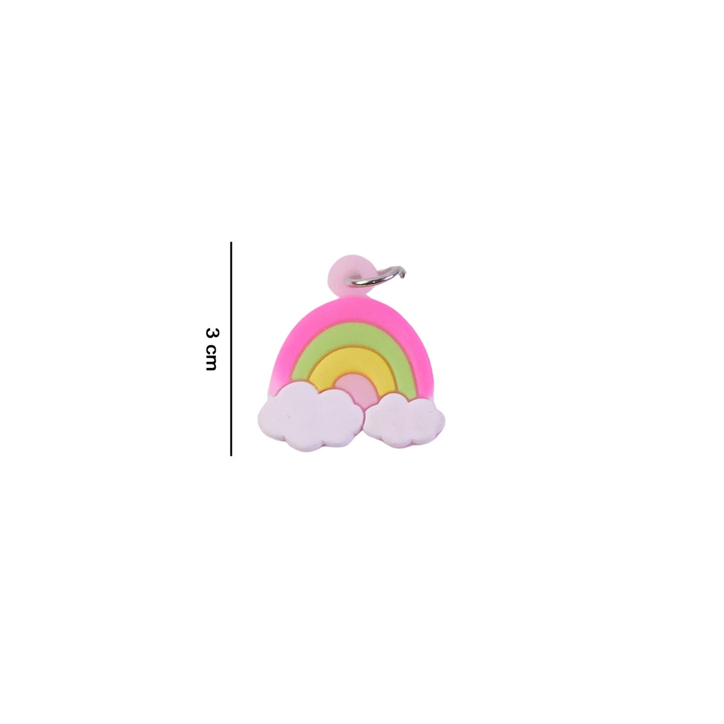 Cute Rainbow Cloud Bag Charm Keychain Set (10 Pc)