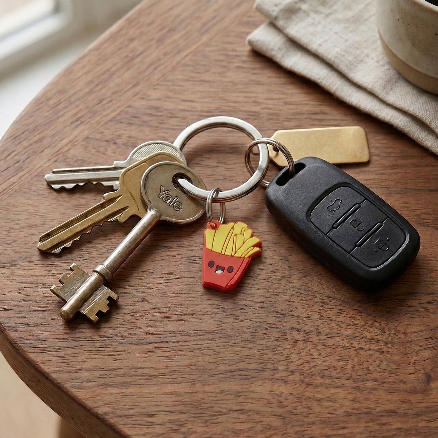 food theme keychain charm