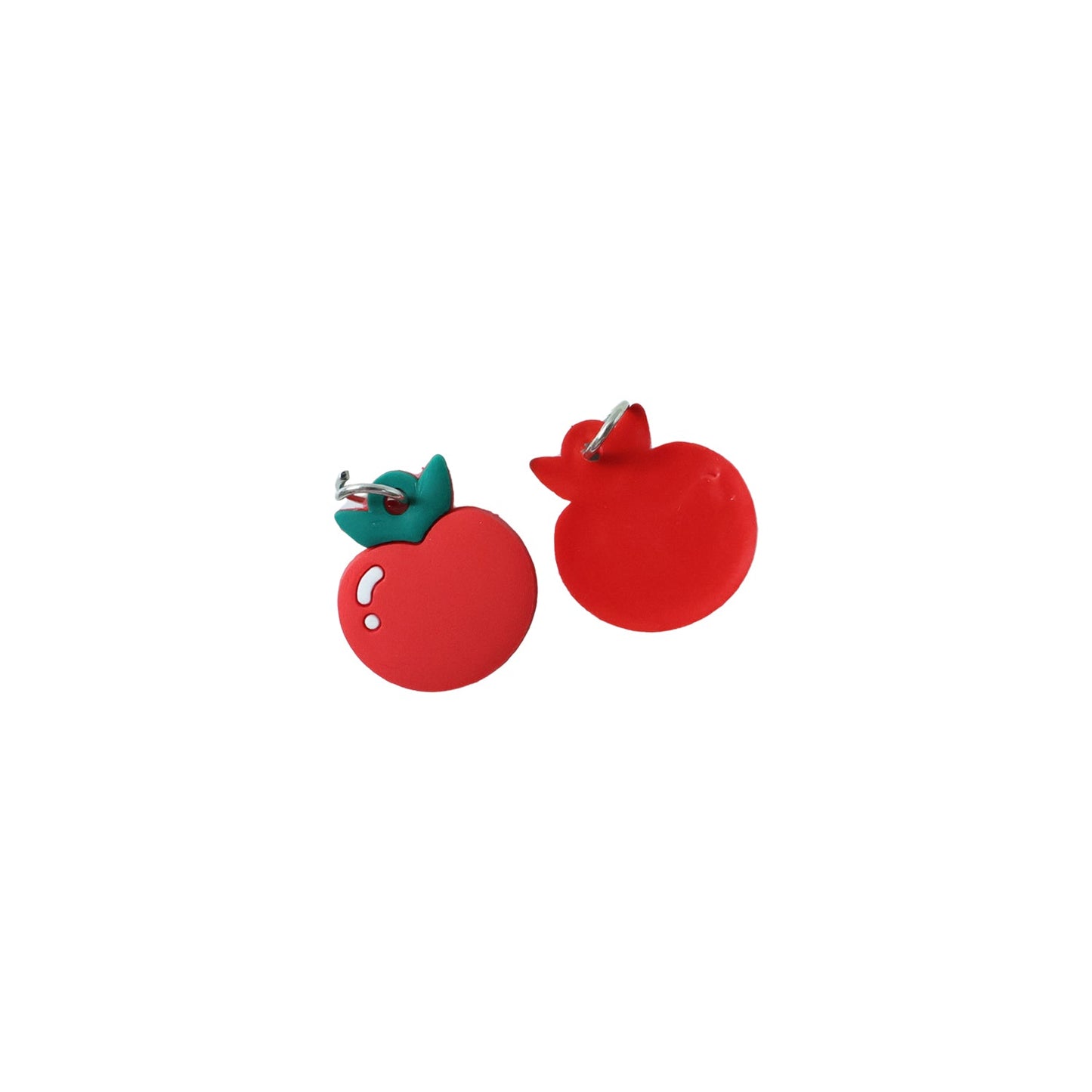 cute apple keychain charm