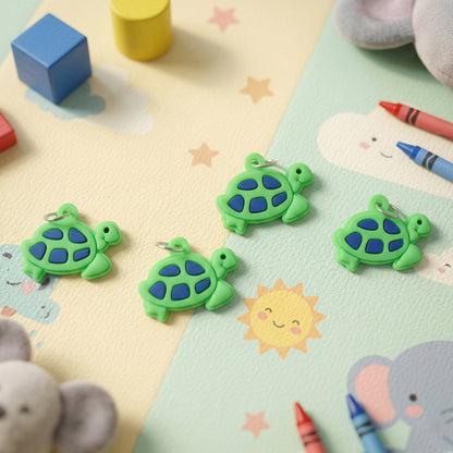 cartoon turtle keyring set