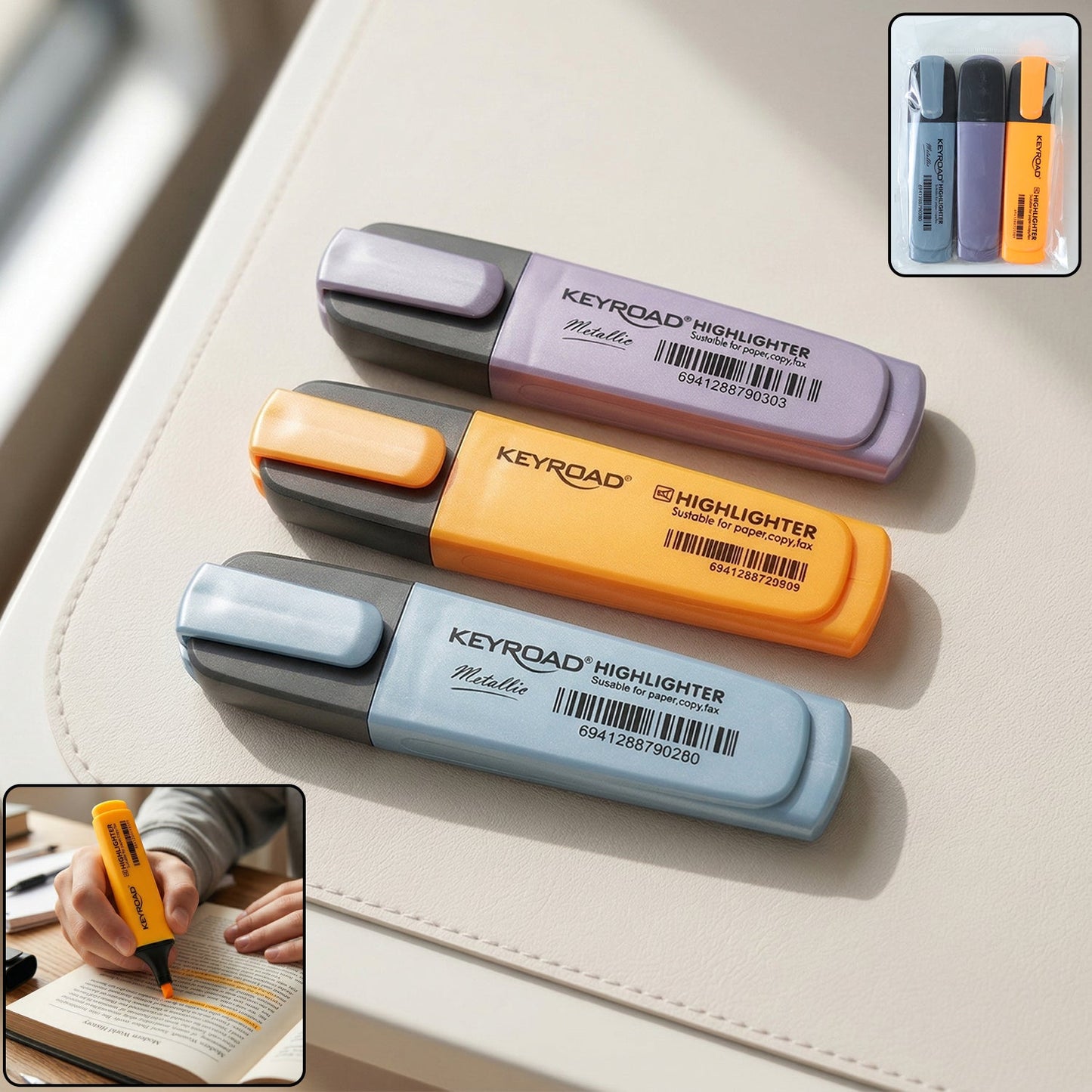 Highlighter marker pen set