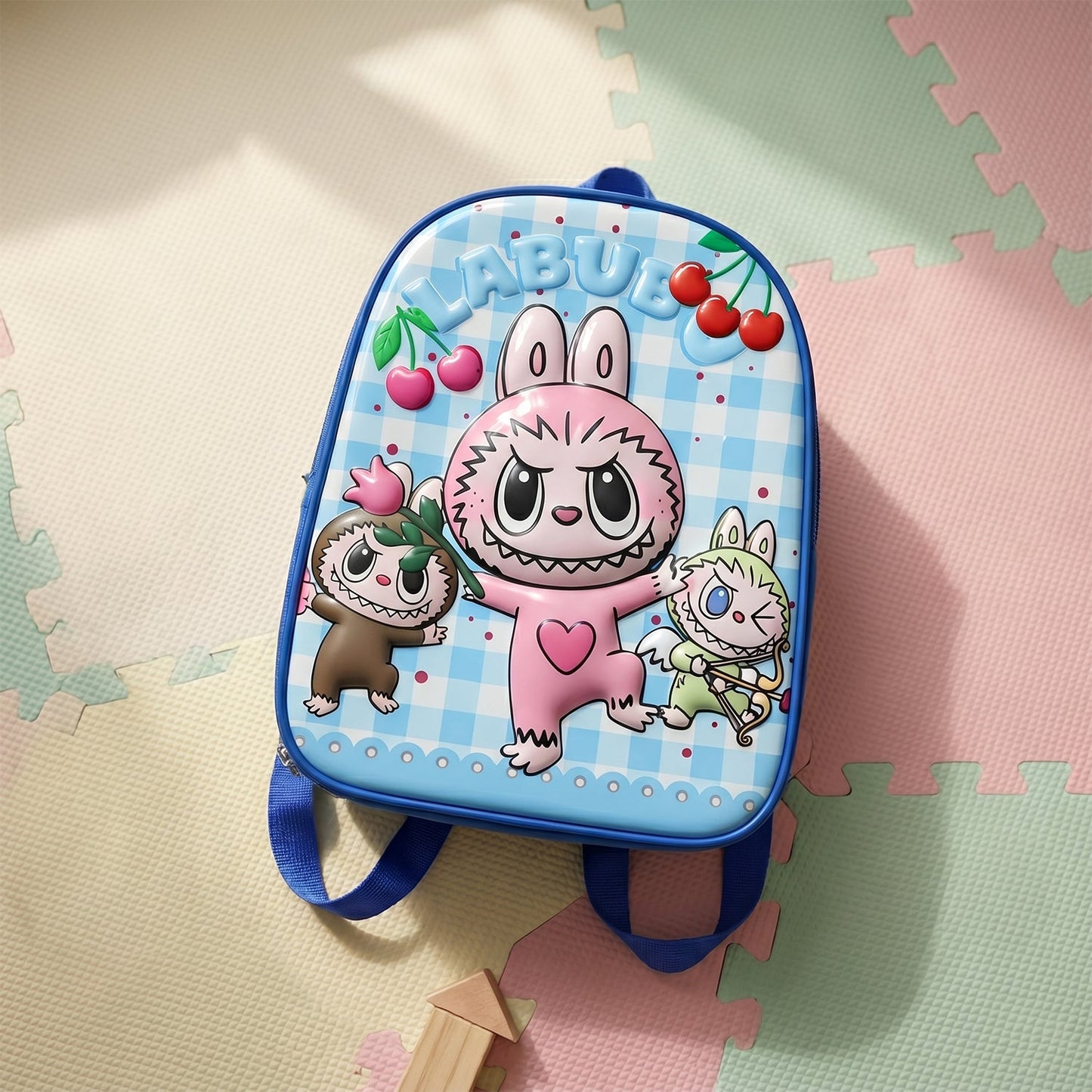 Cute Cartoon Printed Kids School Backpack (1 Pc, 12 Inch)