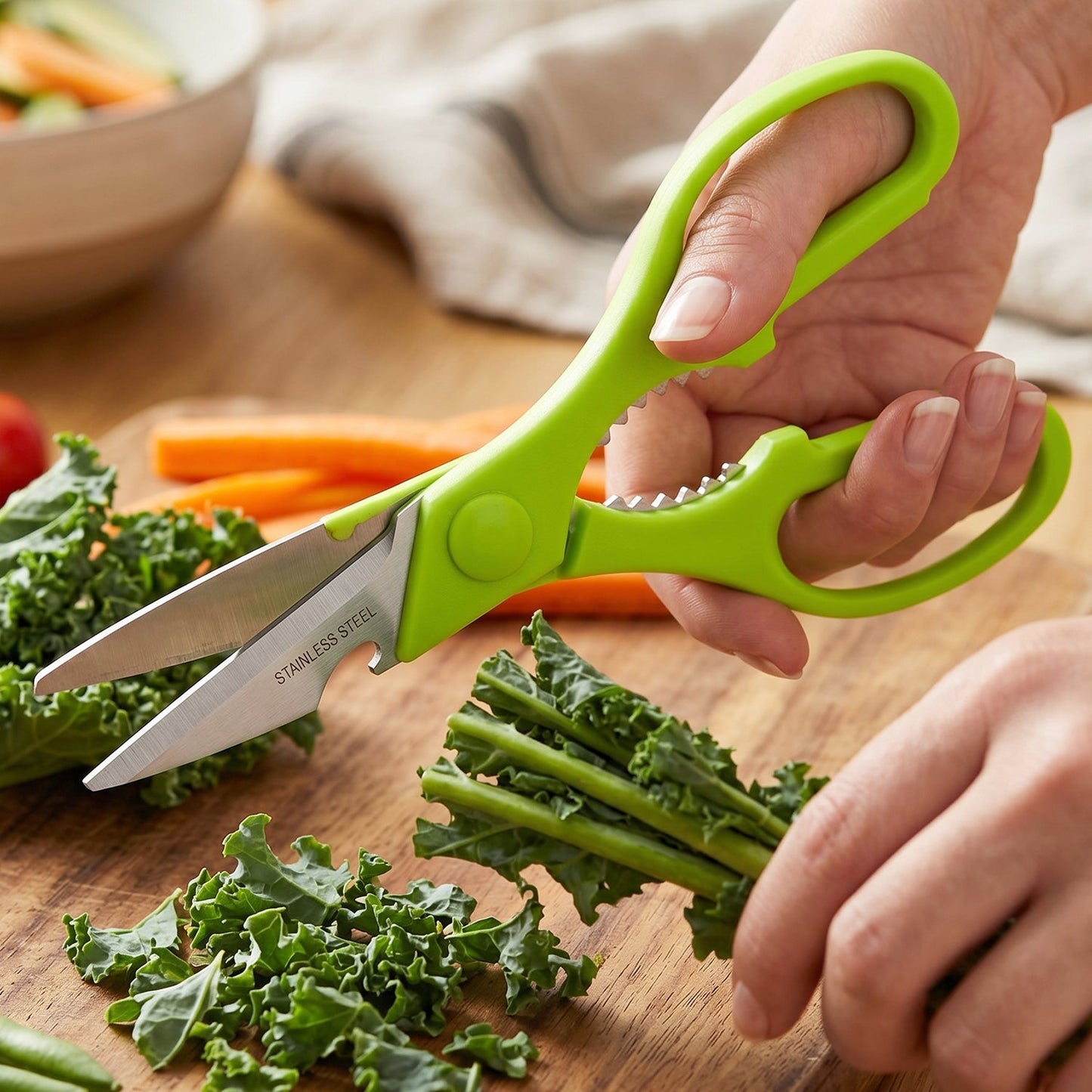 3 Pc Set Kitchen Tool Kit – Wine Bottle Opener, Knife, and Scissors Set