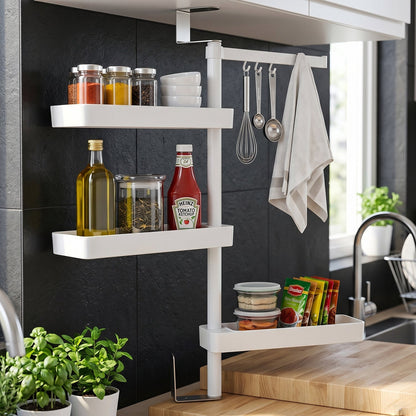 Multipurpose Rotating Shelf Storage Rack 4 Tier (1 Set)