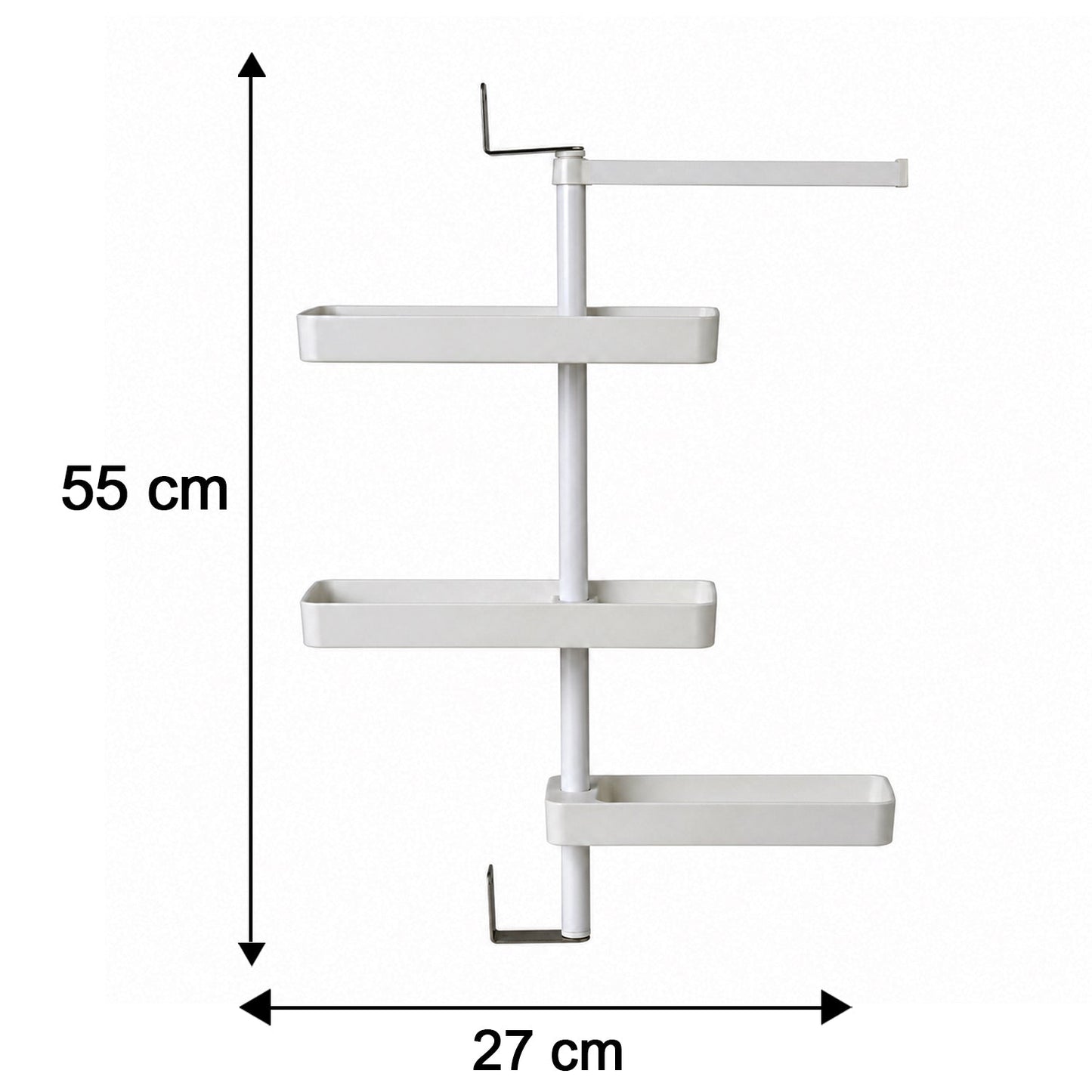 Multipurpose Rotating Shelf Storage Rack 4 Tier (1 Set)