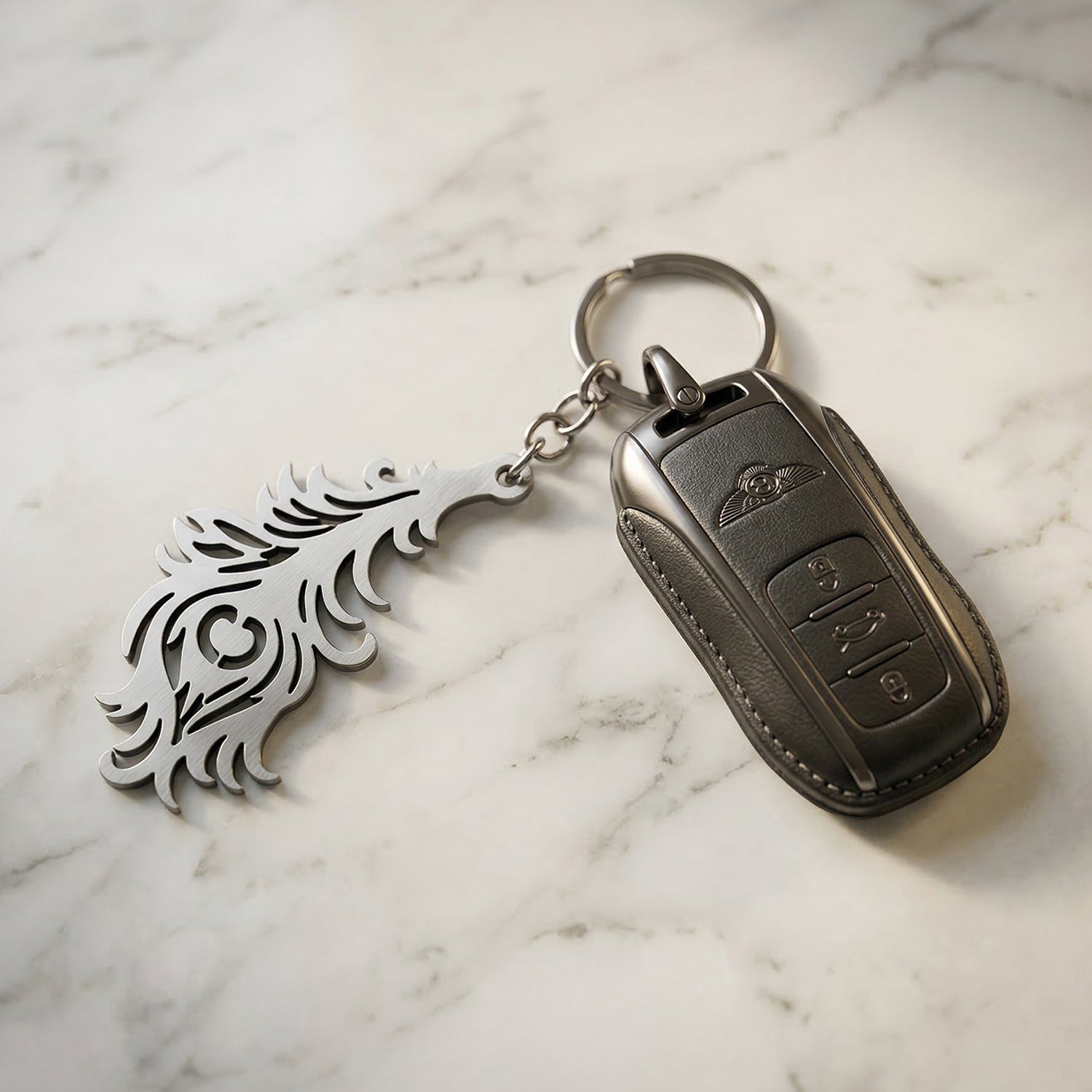 krishna feather key holder