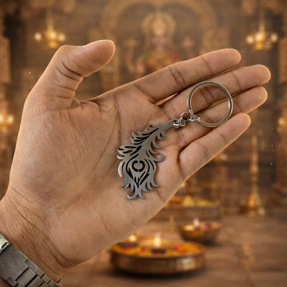  hindu spiritual feather keychain