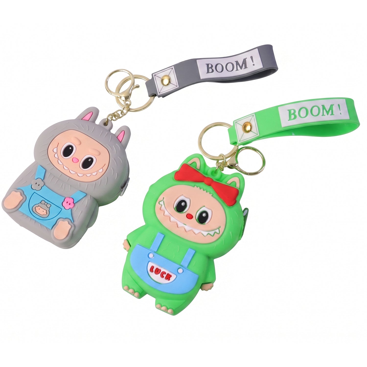 soft silicone pouch keychain mini storage bag
