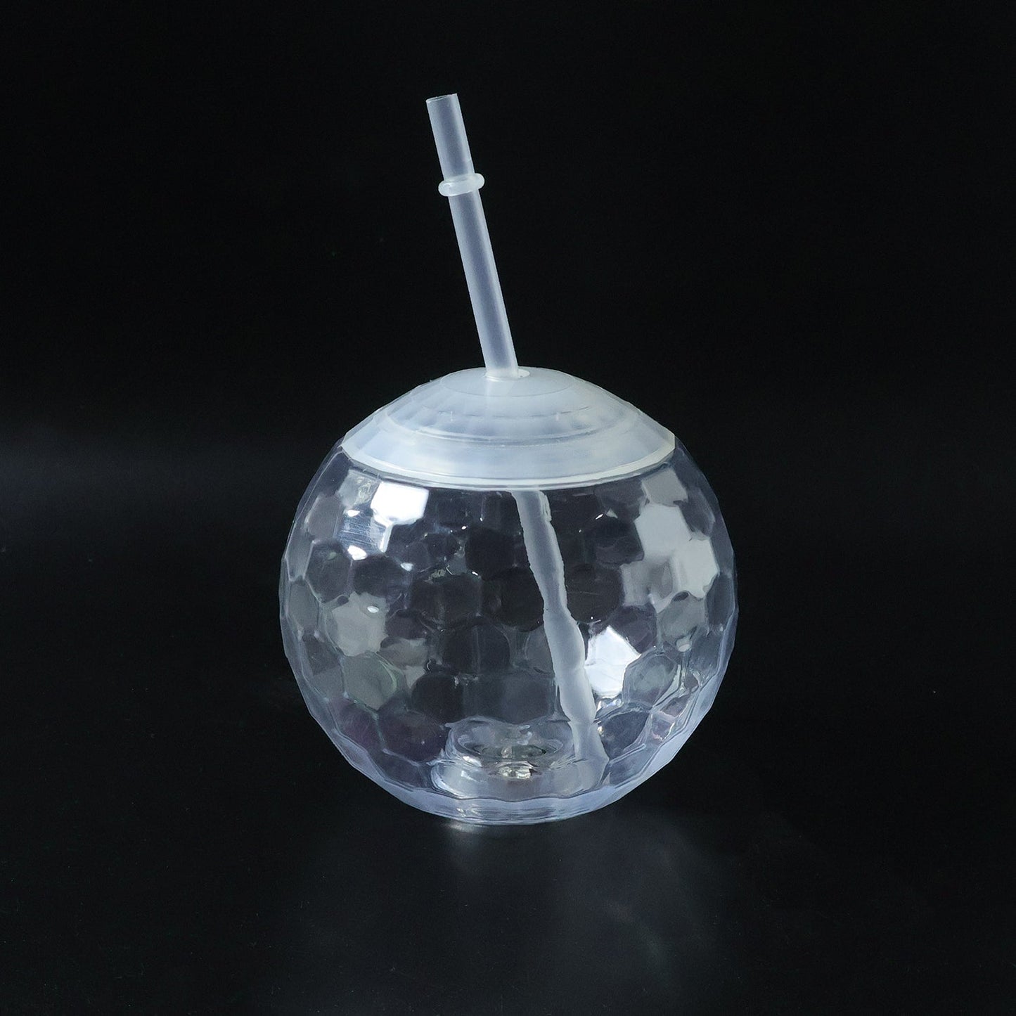 LED Glow Drink Cup with Straw (1 Pc)