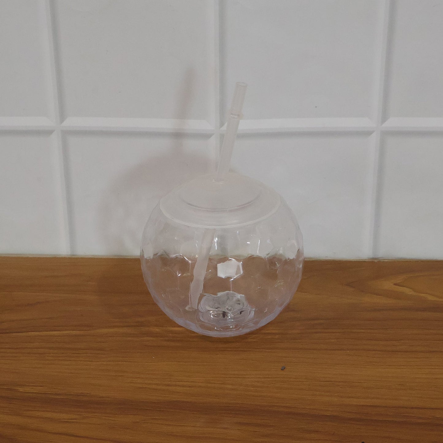 LED Glow Drink Cup with Straw (1 Pc)