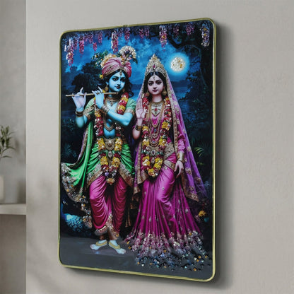 radha krishna gifting wall art