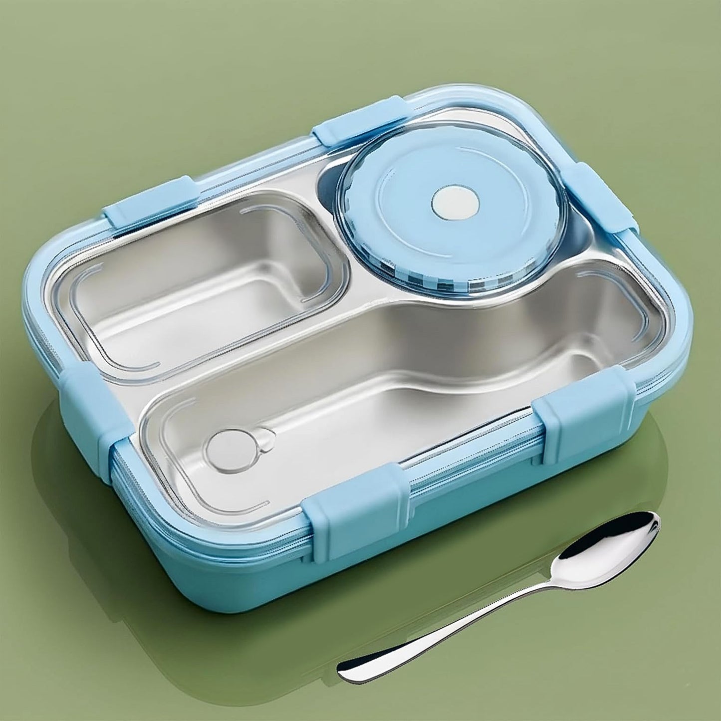  Stainless Steel Compartment Lunch Box - scale