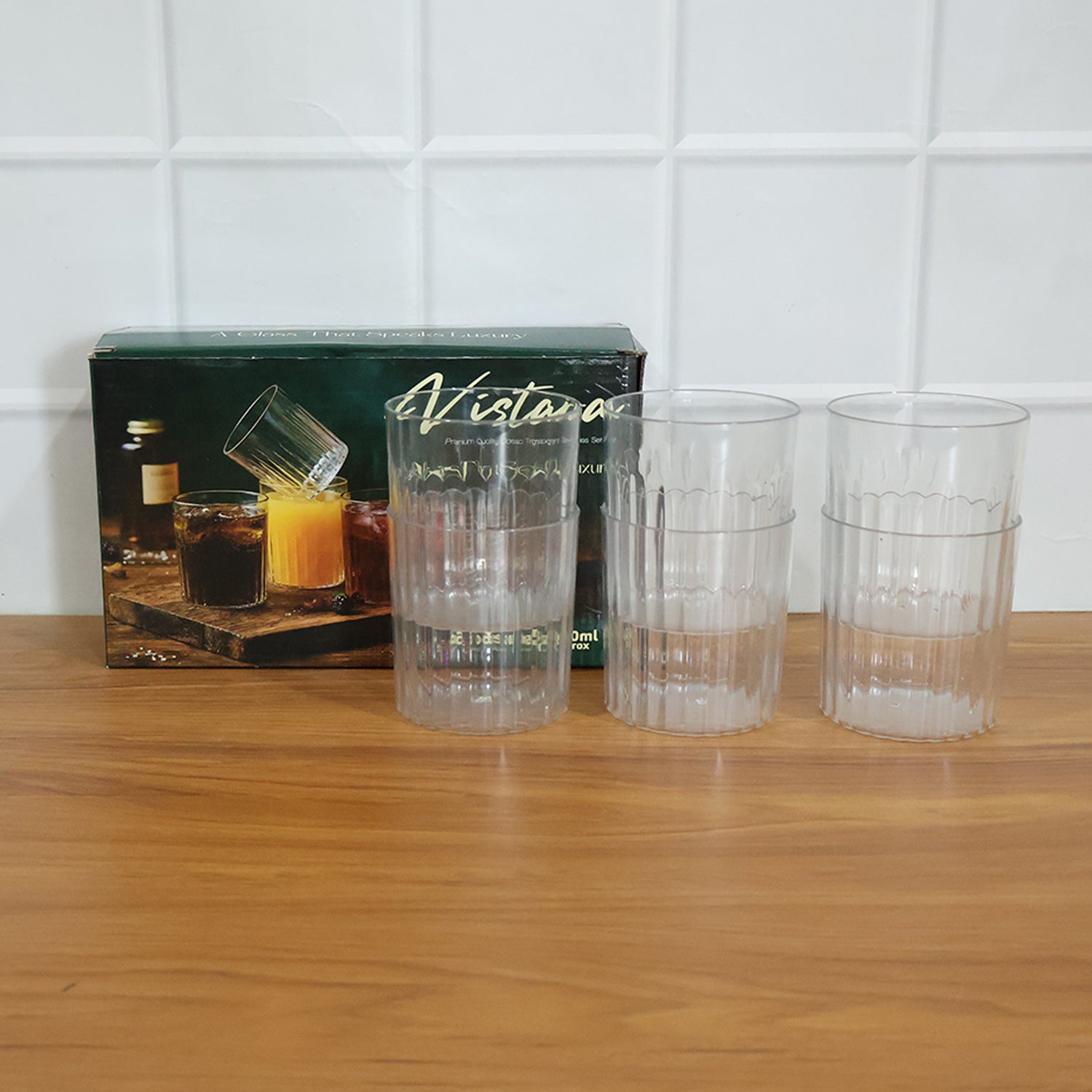lightweight transparent tumblers set