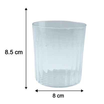 stackable glass drinkware set