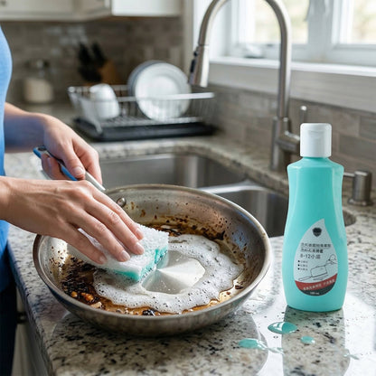pot bottom cleaning liquid