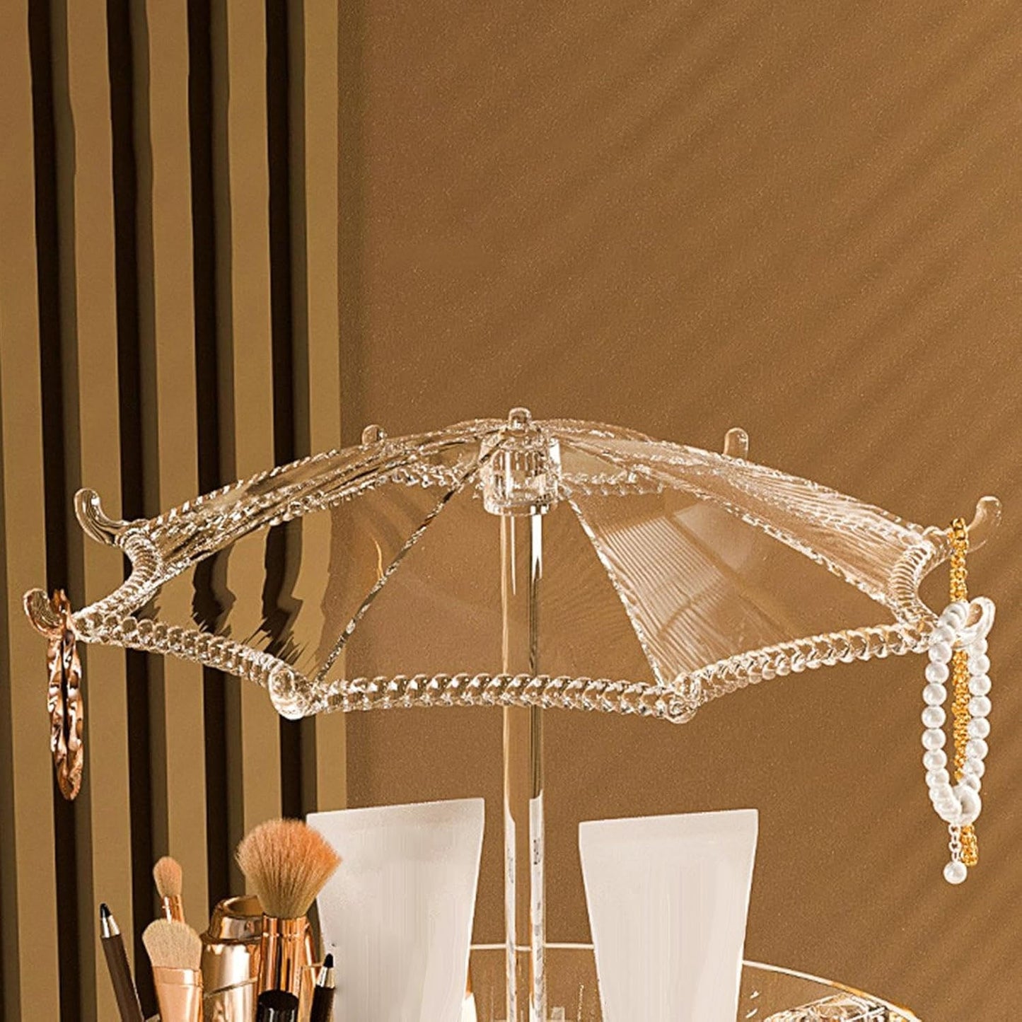 Multi layer beauty product organizer stand