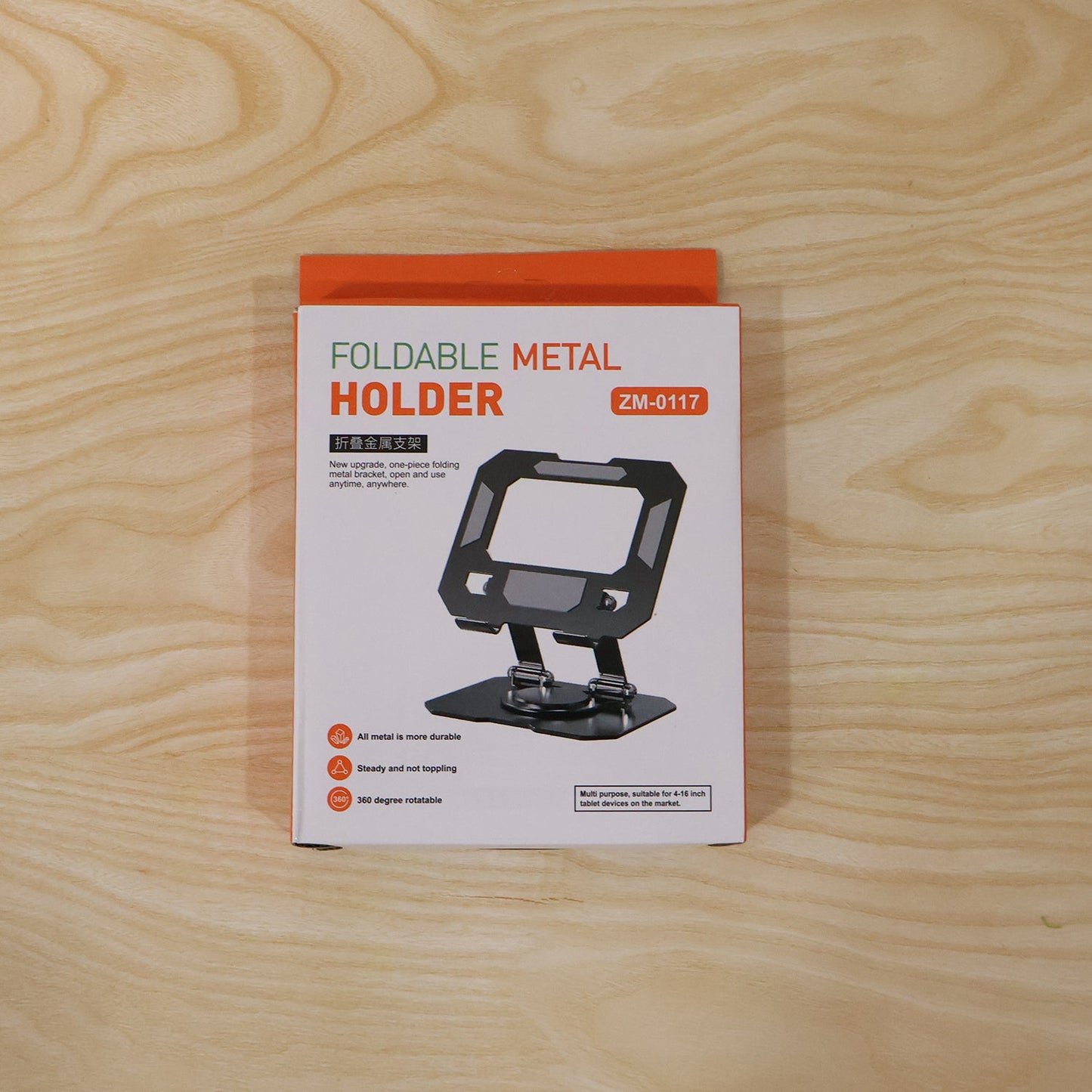 Foldable Metal Phone & Tablet Stand Holder (1 Set)