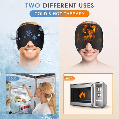 Reusable ice pack head wrap