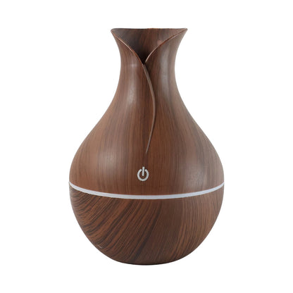  Mini Wooden Vase Pot Diffuser Mist Humidifier - packaging