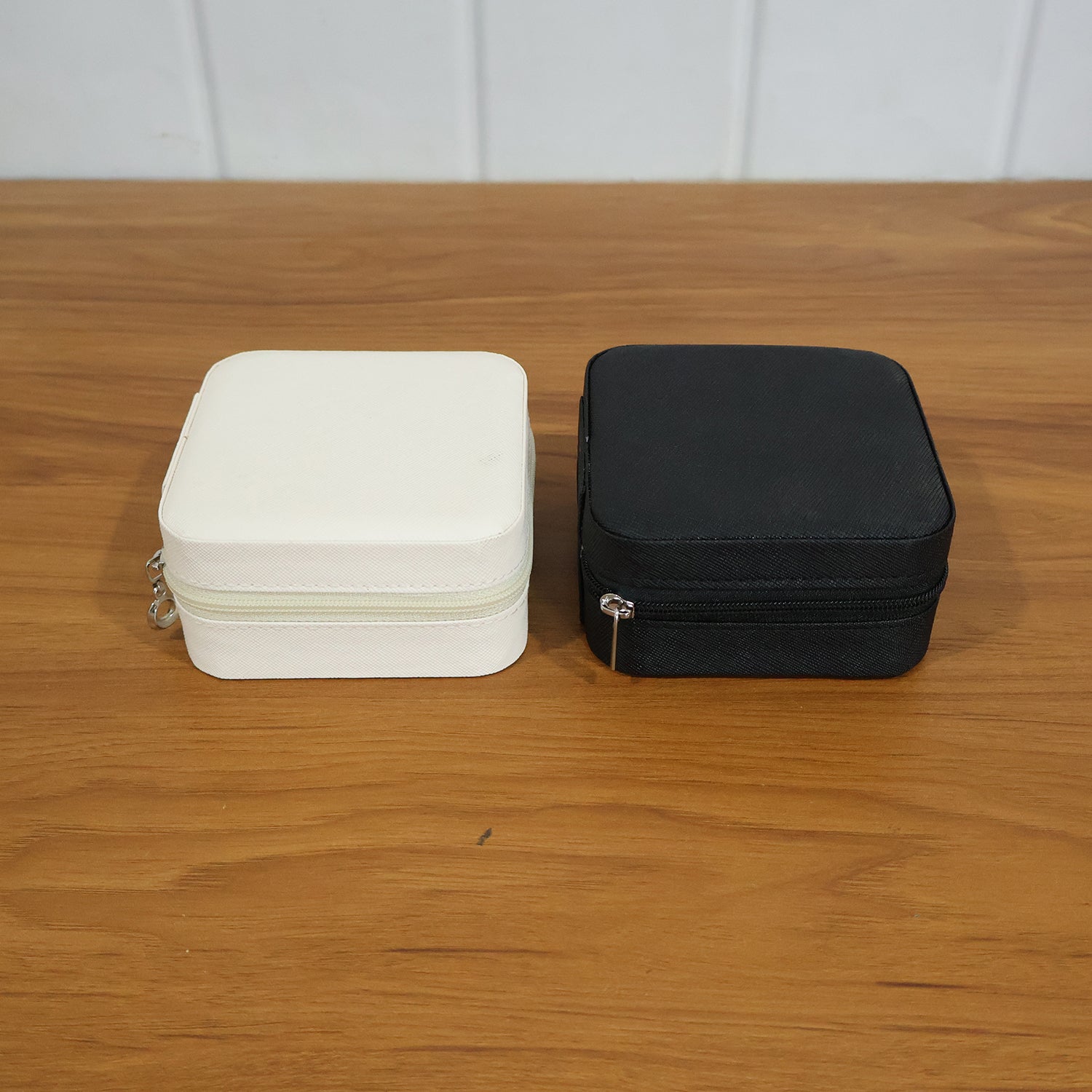 Mini PU leather jewellery box close-up India